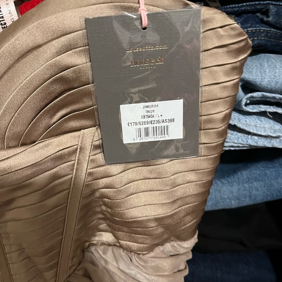 House of CB Strapless Tan Josephine Dress - Picture 6 of 8